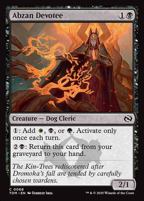 Abzan Devotee — TDM #68 normal Magic card