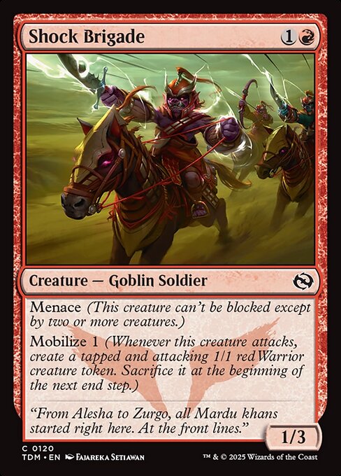 Shock Brigade — TDM #120 normal Magic card
