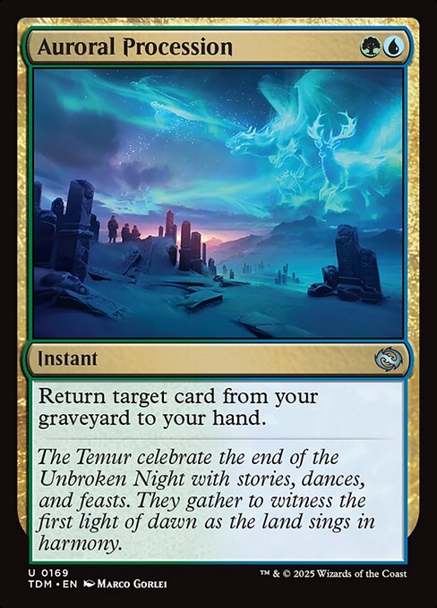 Auroral Procession — TDM #169 normal Magic card