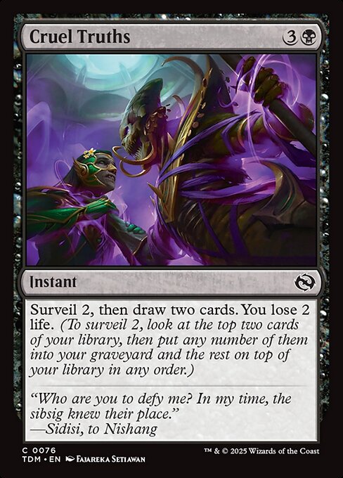 Cruel Truths — TDM #76 normal Magic card