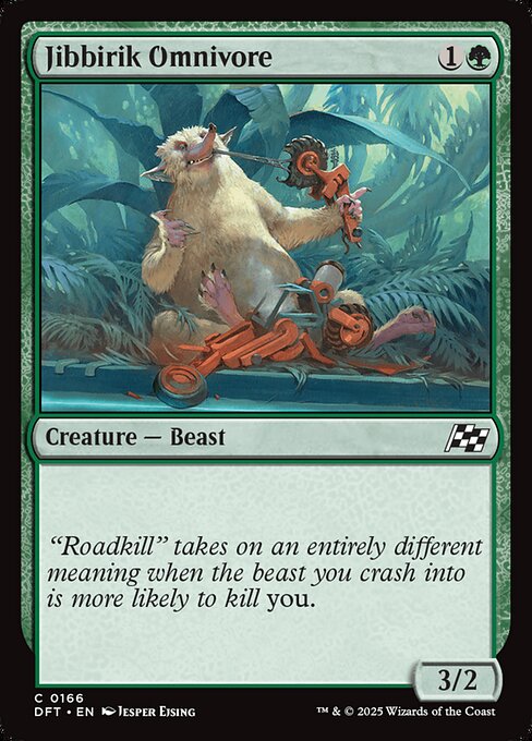 Jibbirik Omnivore — DFT #166 normal Magic card