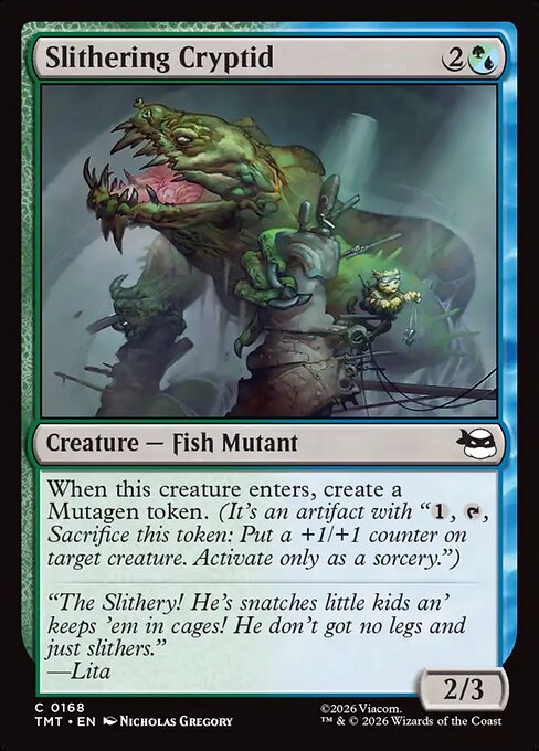 Slithering Cryptid — TMT #168 normal Magic card