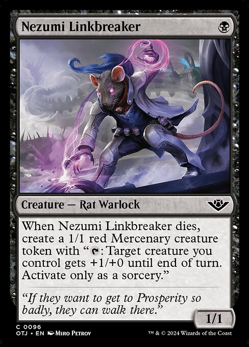Nezumi Linkbreaker — OTJ #96 normal Magic card