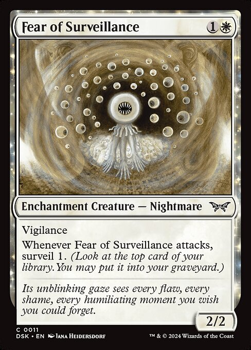 Fear of Surveillance — DSK #11 normal Magic card