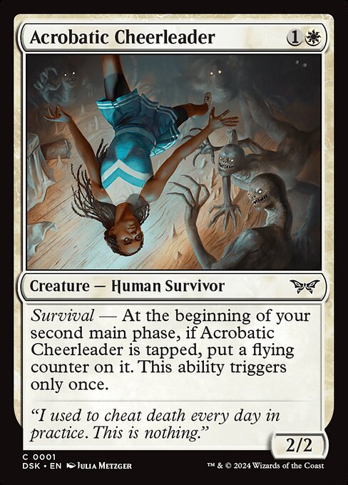 Acrobatic Cheerleader — DSK #1 normal Magic card