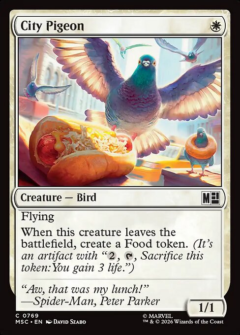 City Pigeon — MSC #769 normal Magic card