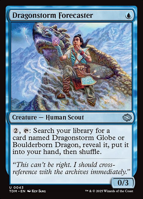 Dragonstorm Forecaster — TDM #43 normal Magic card