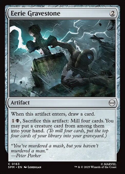Eerie Gravestone — SPM #163 normal Magic card