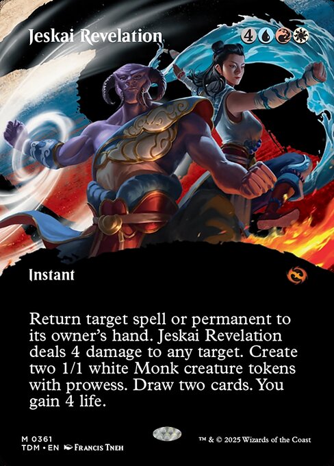 Jeskai Revelation — TDM #361 normal Magic card