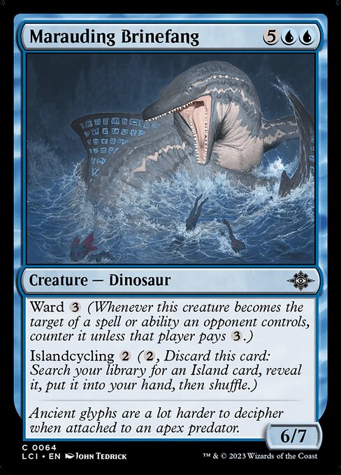 Marauding Brinefang — LCI #64 normal Magic card