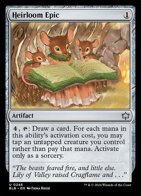 Heirloom Epic — BLB #246 normal Magic card