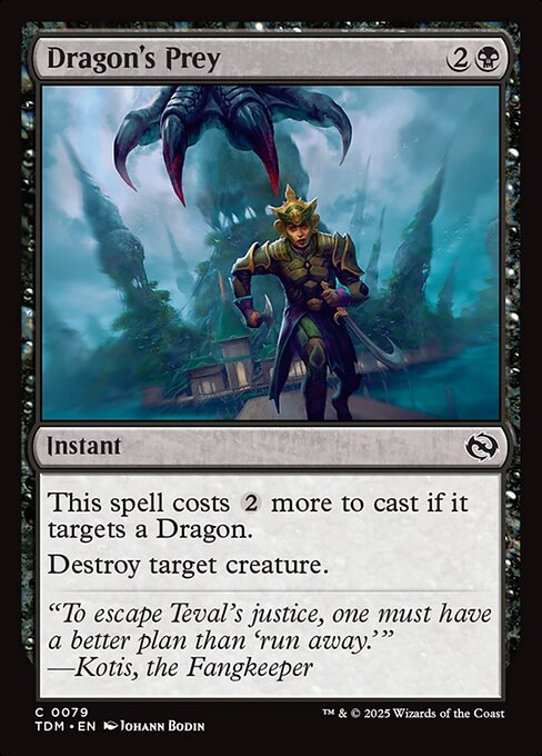 Dragon's Prey — TDM #79 normal Magic card