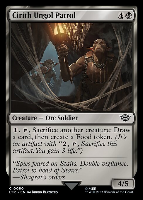 Cirith Ungol Patrol — LTR #80 normal Magic card