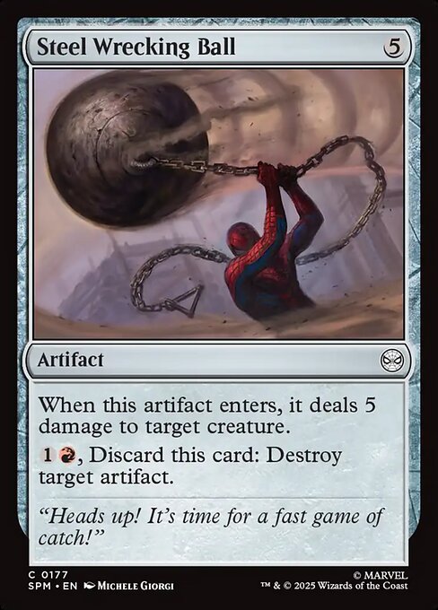 Steel Wrecking Ball — SPM #177 normal Magic card