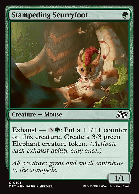 Stampeding Scurryfoot — DFT #181 normal Magic card