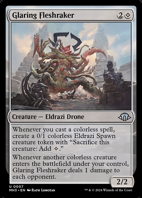 Glaring Fleshraker — MH3 #7 normal Magic card