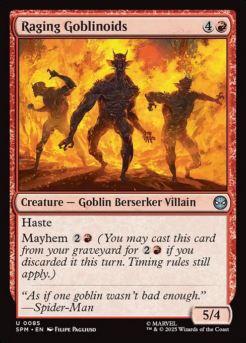 Raging Goblinoids — SPM #85 normal Magic card
