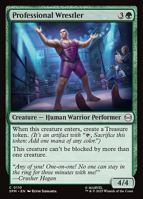 Professional Wrestler — SPM #110 normal Magic card