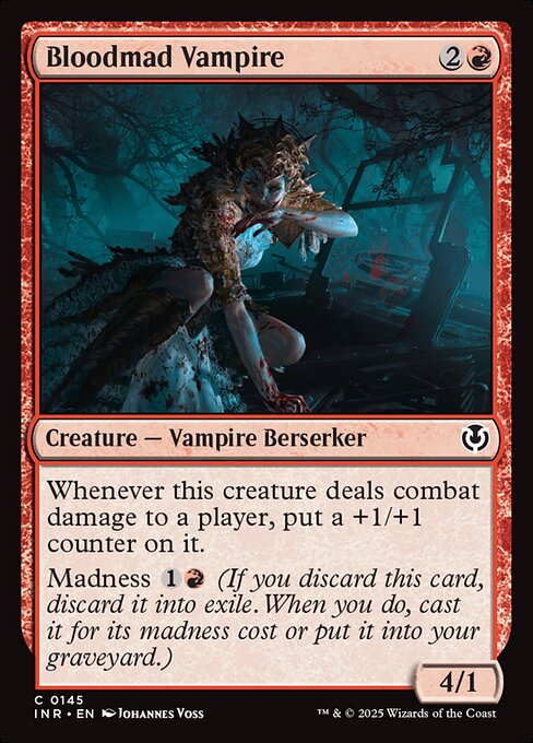 Bloodmad Vampire — INR #145 normal Magic card