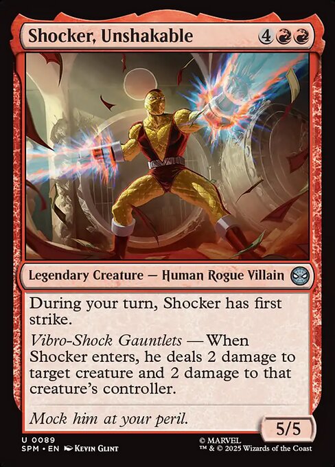 Shocker, Unshakable — SPM #89 normal Magic card