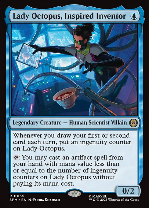 Lady Octopus, Inspired Inventor — SPM #35 normal Magic card