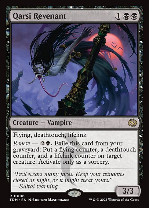Qarsi Revenant — TDM #86 normal Magic card