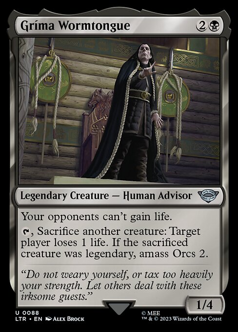 Gríma Wormtongue — LTR #88 normal Magic card
