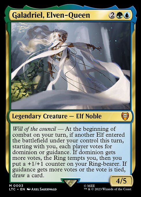 Galadriel, Elven-Queen — LTC #3 normal Magic card