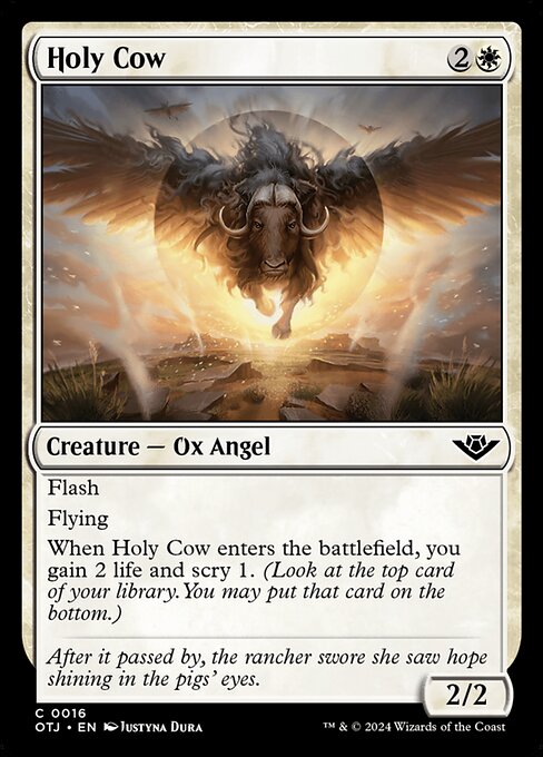 Holy Cow — OTJ #16 normal Magic card
