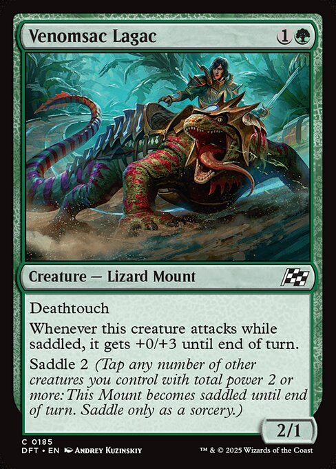 Venomsac Lagac — DFT #185 normal Magic card
