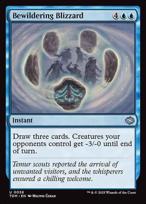 Bewildering Blizzard — TDM #38 normal Magic card