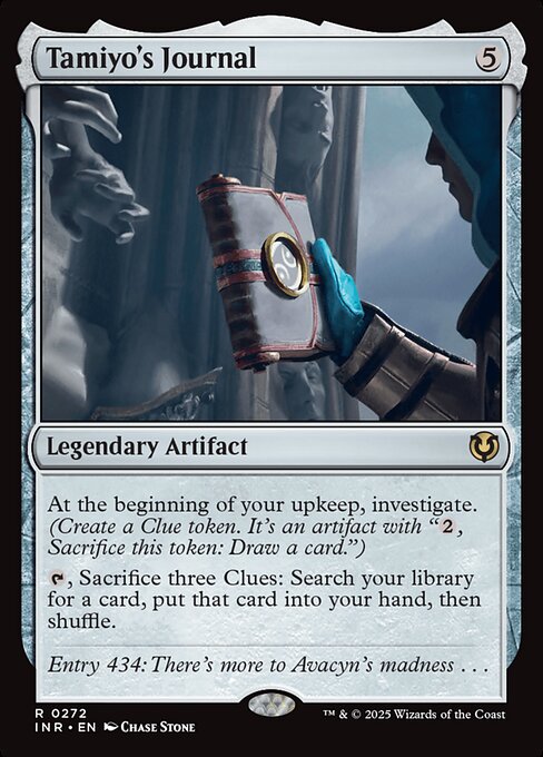 Tamiyo's Journal — INR #272 normal Magic card
