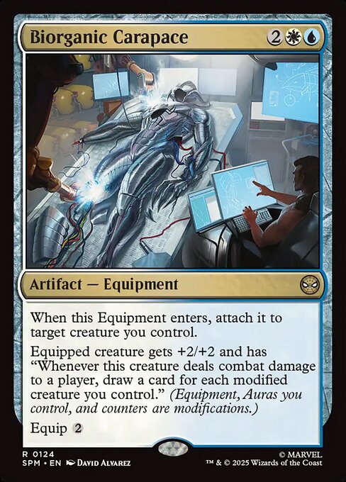 Biorganic Carapace — SPM #124 normal Magic card