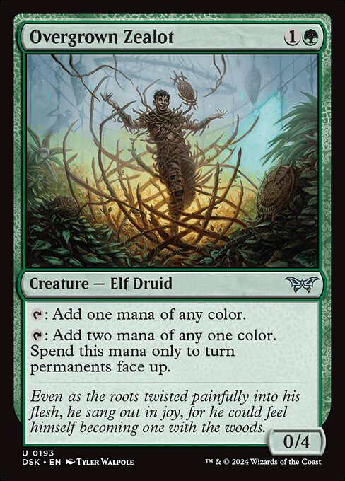 Overgrown Zealot — DSK #193 normal Magic card