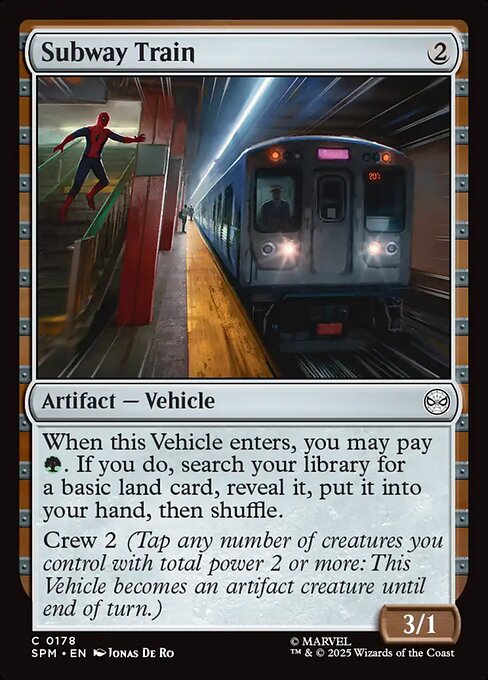 Subway Train — SPM #178 normal Magic card