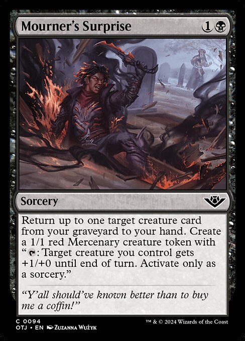 Mourner's Surprise — OTJ #94 normal Magic card