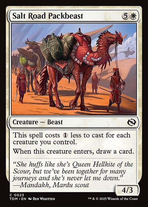 Salt Road Packbeast — TDM #23 normal Magic card