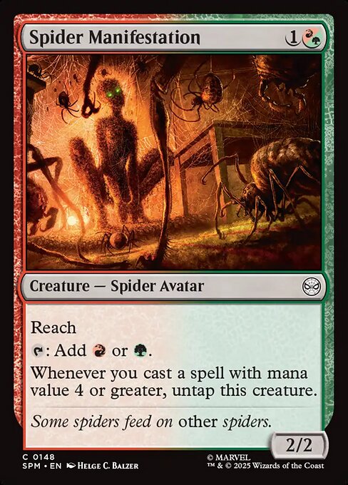 Spider Manifestation — SPM #148 normal Magic card