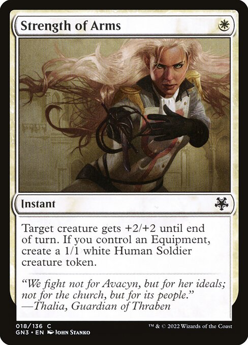 Strength of Arms — GN3 #18 normal Magic card