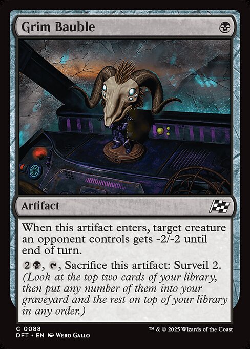 Grim Bauble — DFT #88 normal Magic card