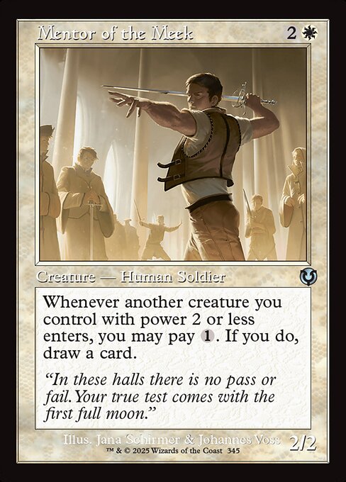 Mentor of the Meek — INR #345 normal Magic card