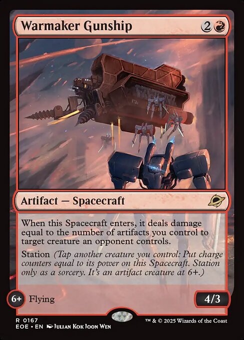 Warmaker Gunship — EOE #167 normal Magic card