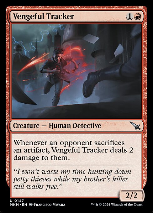 Vengeful Tracker — MKM #147 normal Magic card