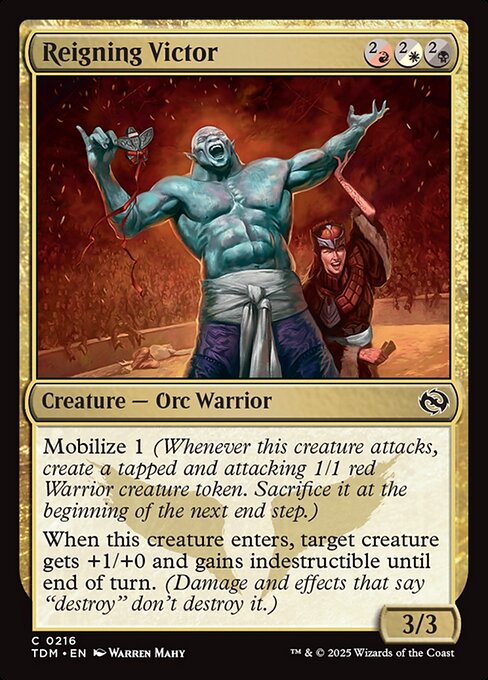 Reigning Victor — TDM #216 normal Magic card