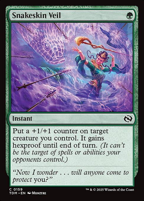 Snakeskin Veil — TDM #159 normal Magic card