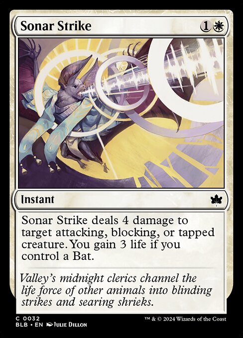Sonar Strike — BLB #32 normal Magic card
