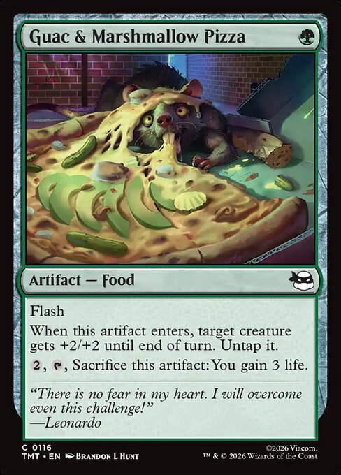Guac & Marshmallow Pizza — TMT #116 normal Magic card