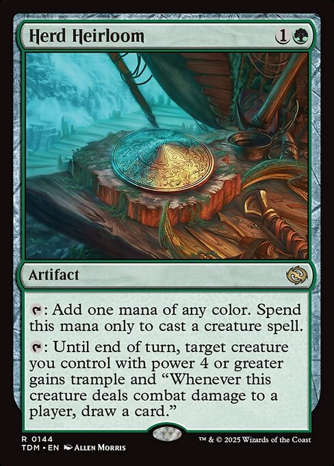 Herd Heirloom — TDM #144 normal Magic card