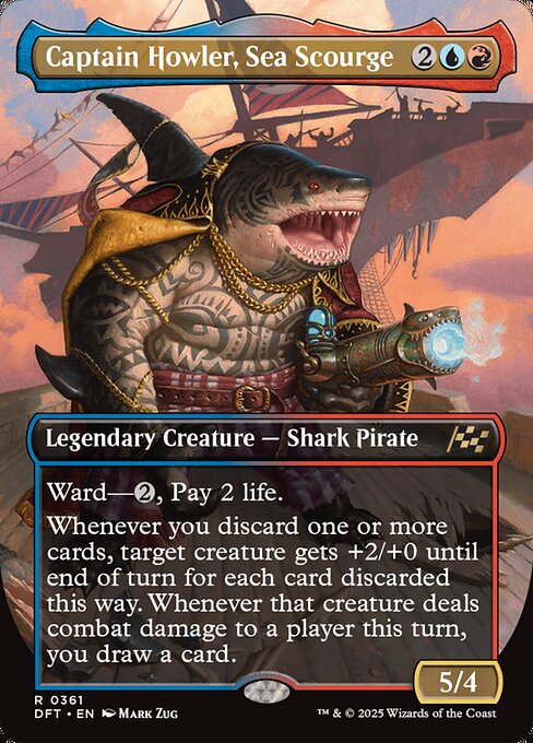 Captain Howler, Sea Scourge — DFT #361 normal Magic card