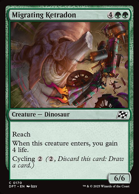 Migrating Ketradon — DFT #170 normal Magic card